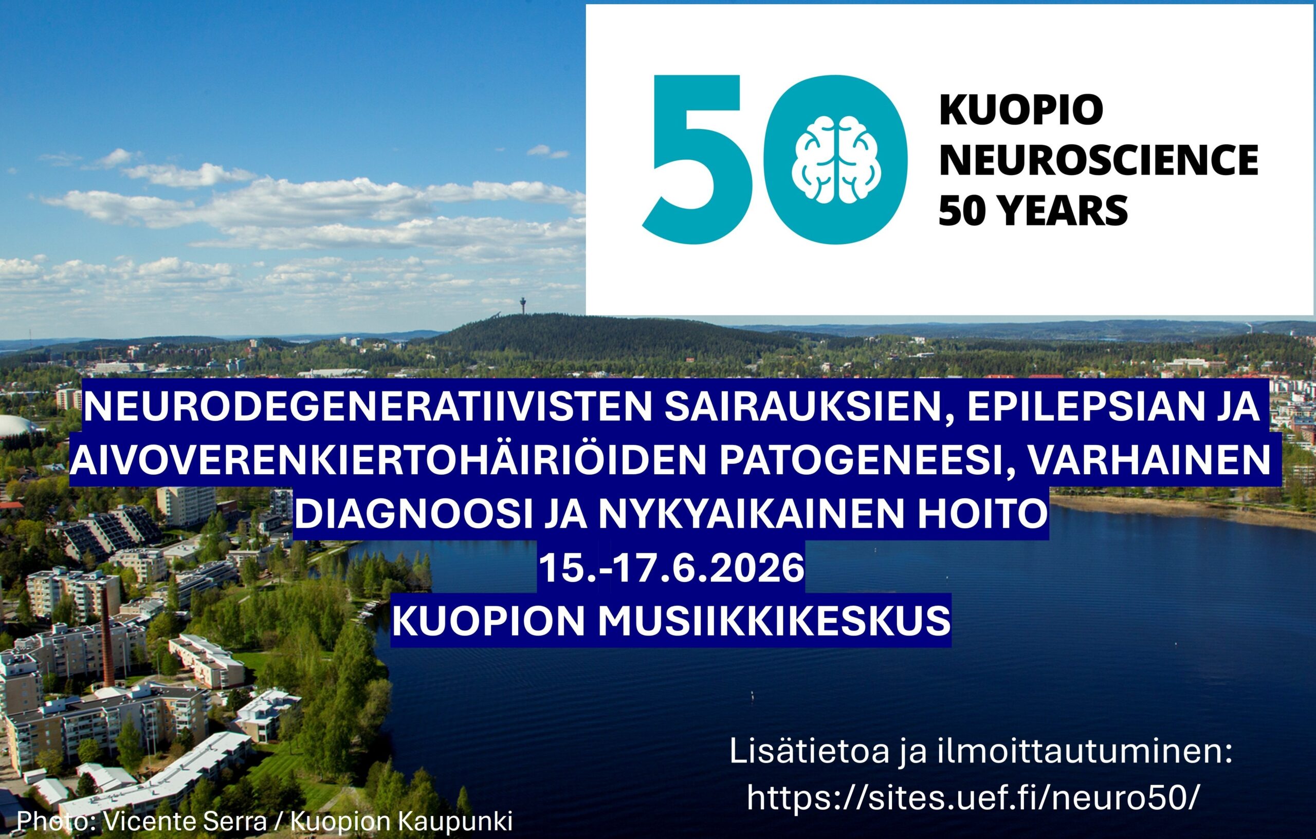 Kuopio Neuroscience 50 years | Maisemakuva Kuopion Kallavedeltä