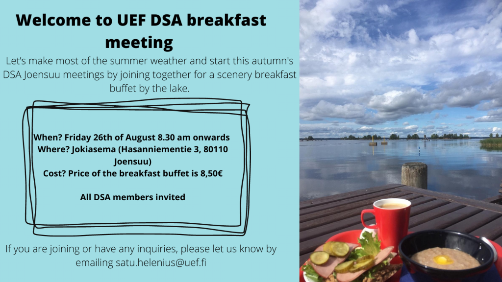 Breakfast at Joensuu Jokkari 2022 – UEF Doctoral Student Association