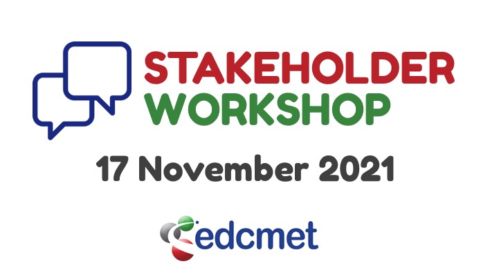 Text Stakeholder workshop 17 November 2021 and EDCMET project logo