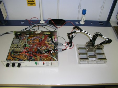 A KIT1 EIT measurement system with the manual multiplexer.