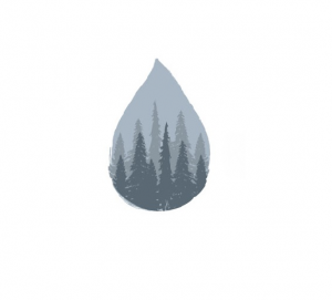 Kyynelkanavavat-hankkeen kyynelen/pisaran muotoinen logo