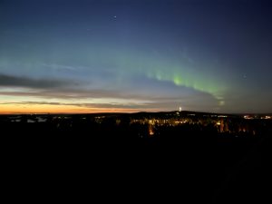 Northern lights over Kuopio