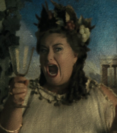 The Fat Lady painting from Harry Potter