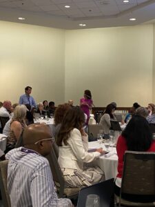 Snapshots of attending a network event. Image credit: Hannaneh Moradi.
