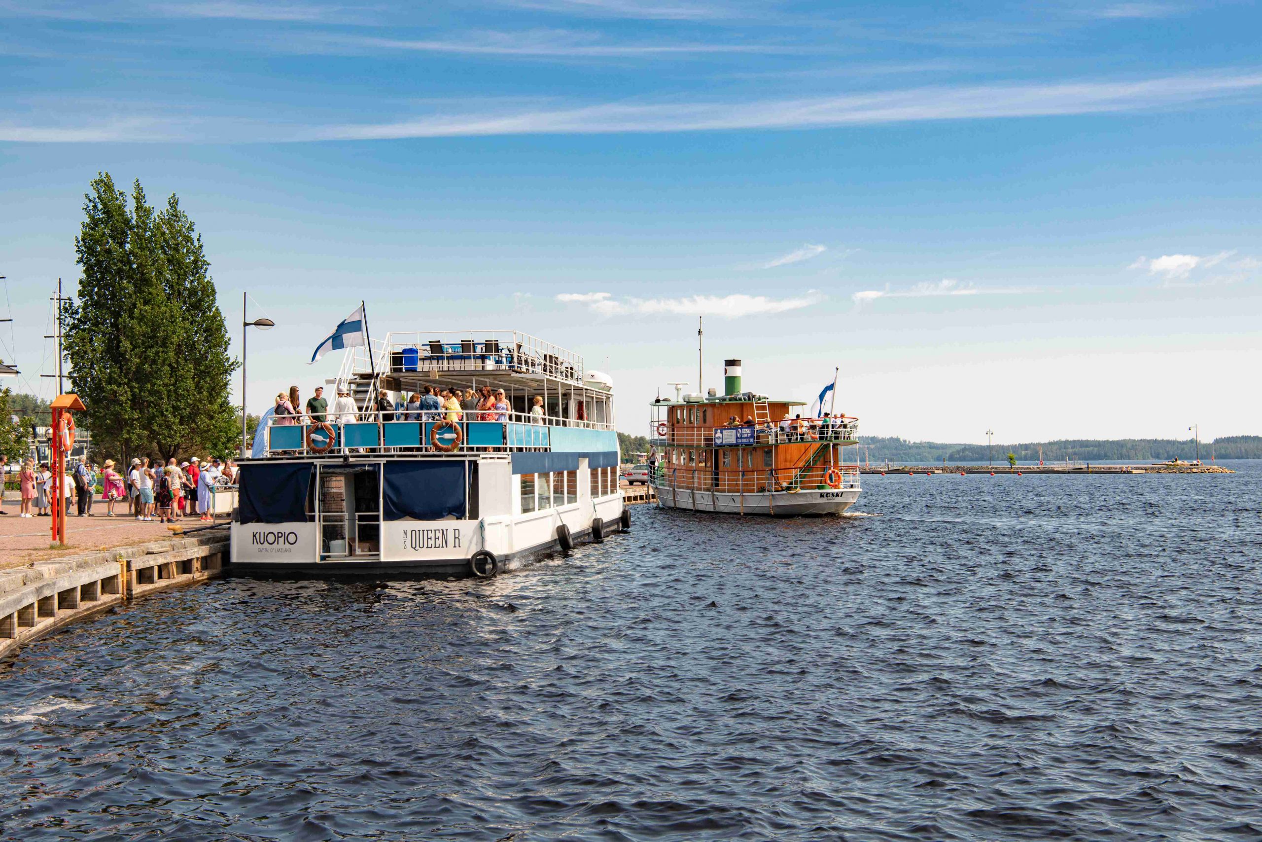 Boats in Kuopio harbour