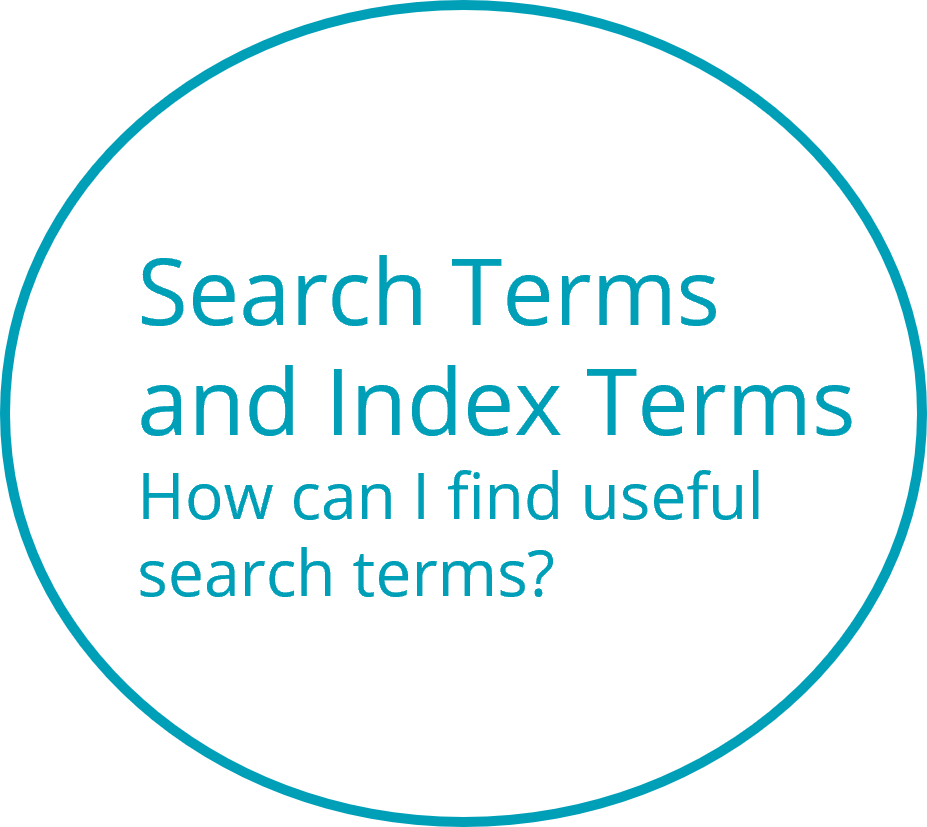 Search terms and index terms. 