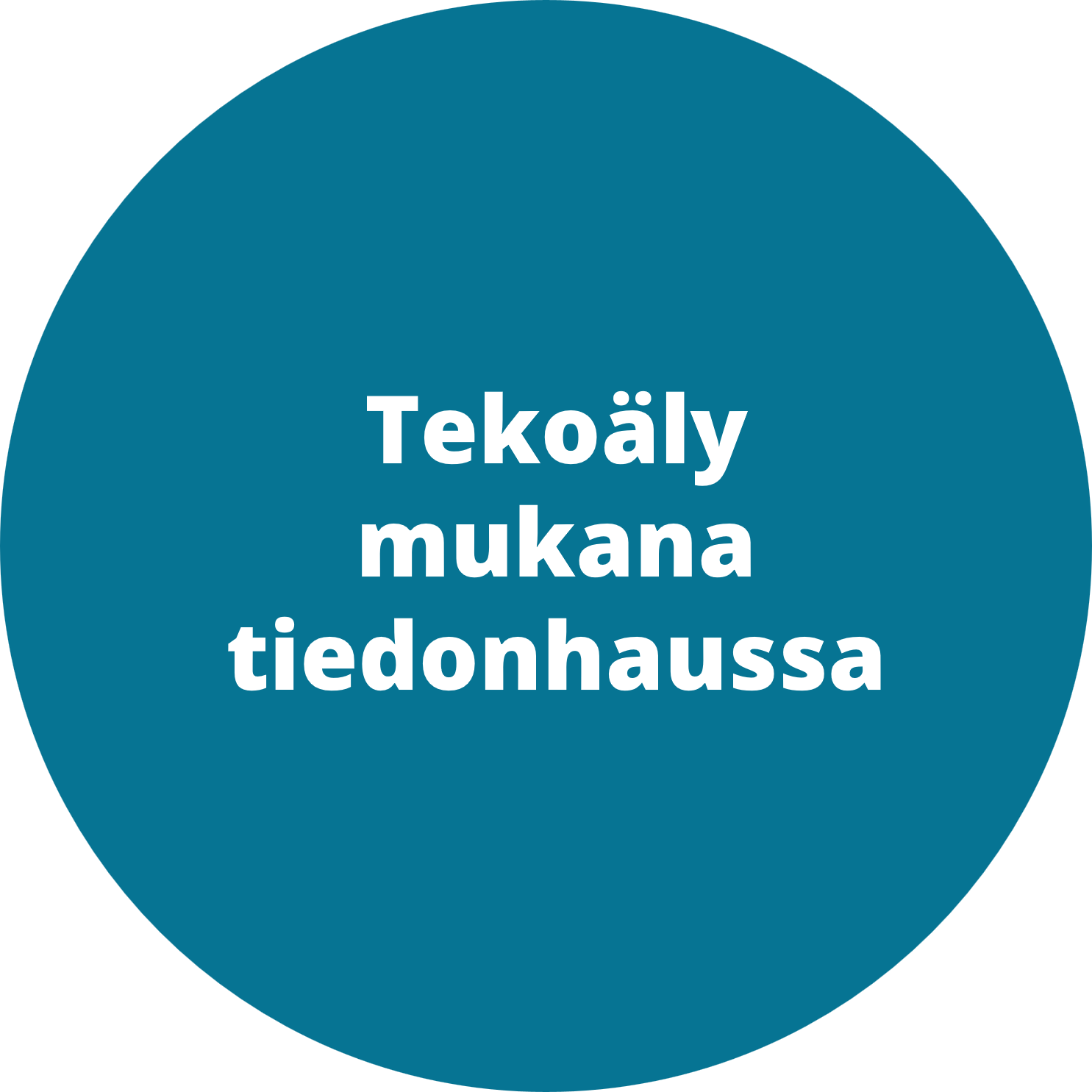 Tekoäly mukana tiedonhaussa. 