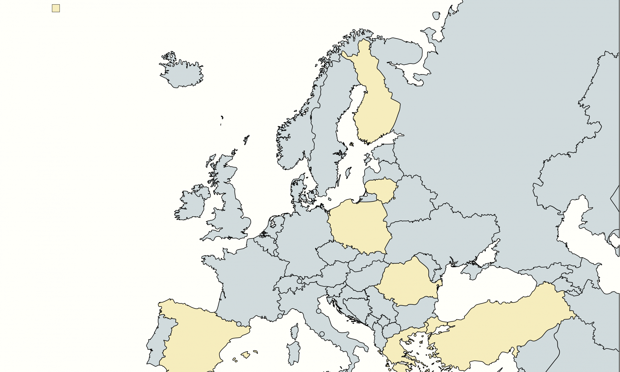 EU map of the consortium