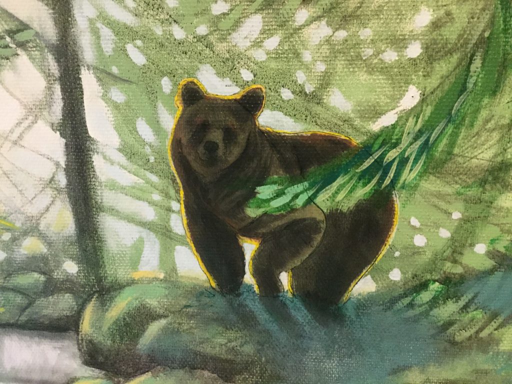 karhu metsässä