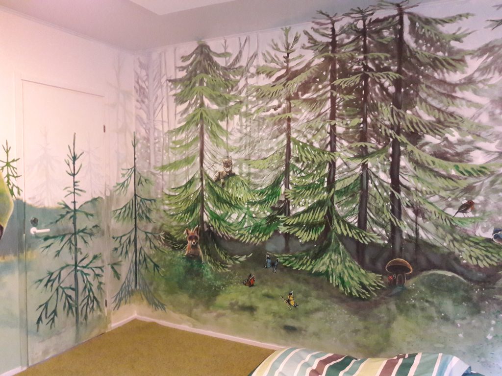 kuva metsähuoneesta